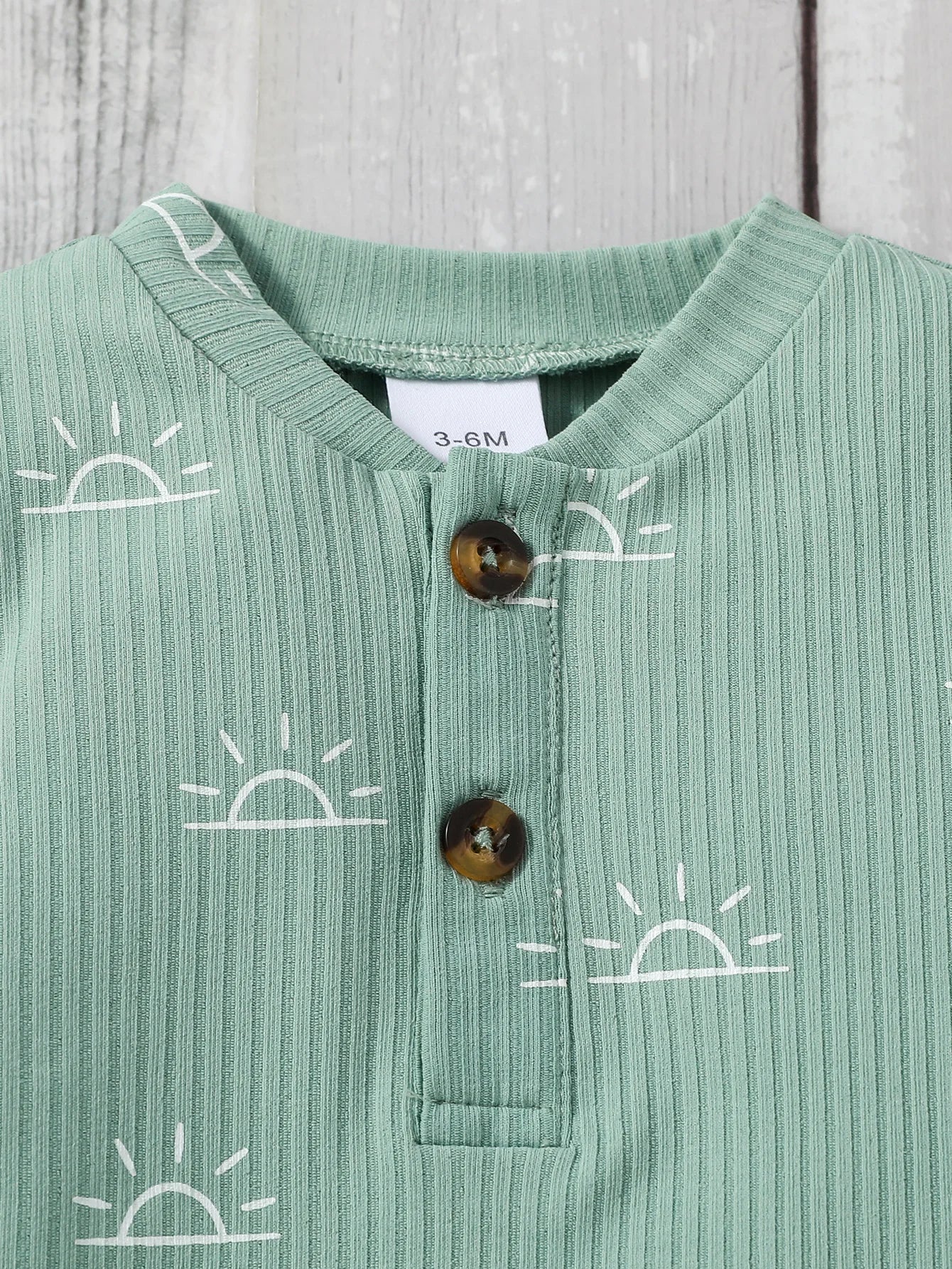 Baby Jungen 2-teiliges Outfit mit Sonnen-Print – Body & Hose