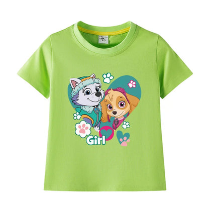 Mädchen T-Shirt in verschiedenen Farben
