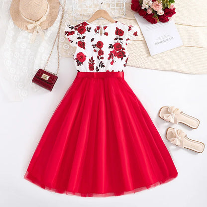 Rosentraum Kinderkleid – Eleganz für kleine Prinzessinnen