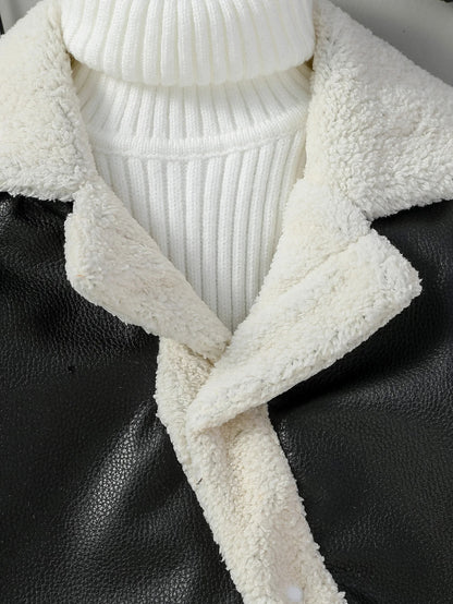 Kuschelweiche Lammfell-Imitat Jacke für kleine Trendsetter