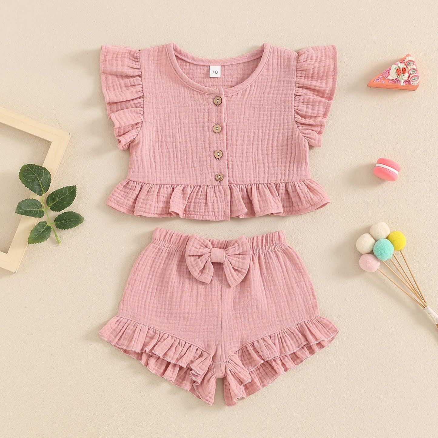 2-teiliges Baby Set – Süße Babymode für kleine Mädchen