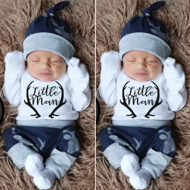 "Little Man" Baby-Set – Komfort und Stil für die Kleinsten