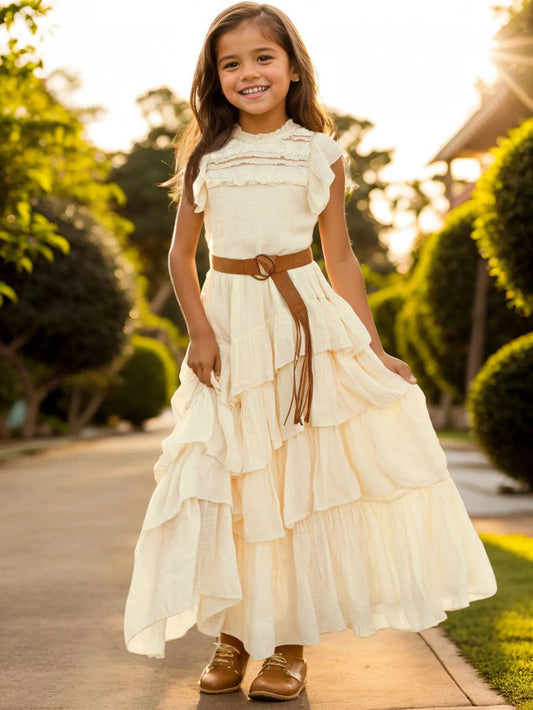 Traumhaftes Lagen-Sommerkleid für Mädchen