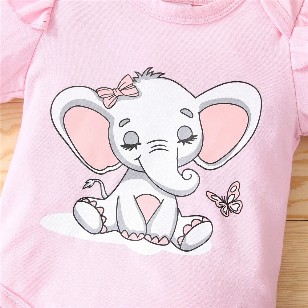 Mädchen Set 3-teilig für Babys & Kleinkinder | Elefant