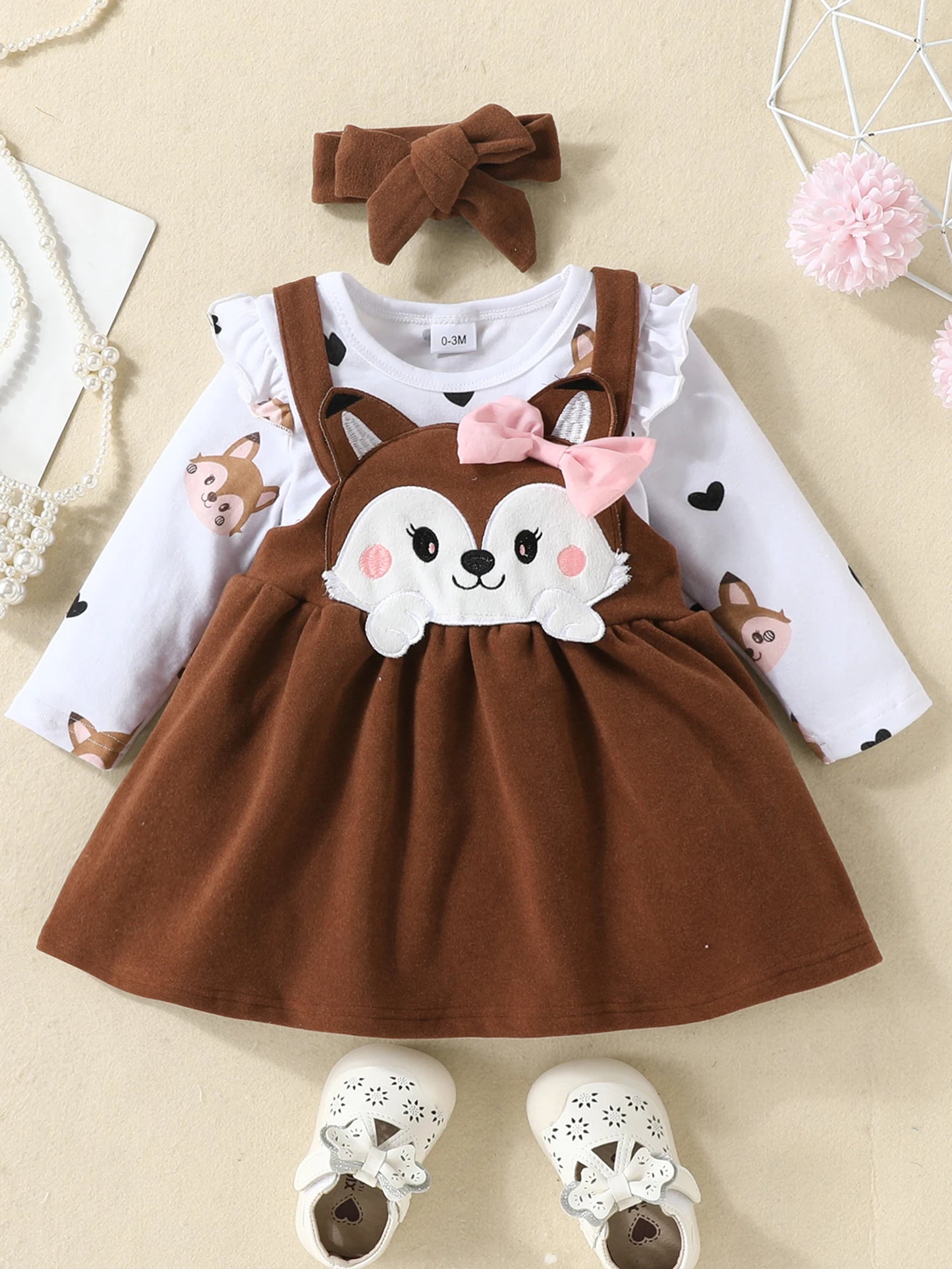 Baby Set 3-teilig Mädchen | Fuchs