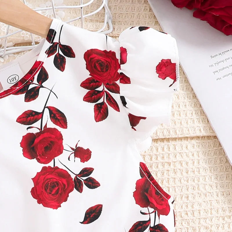 Rosentraum Kinderkleid – Eleganz für kleine Prinzessinnen