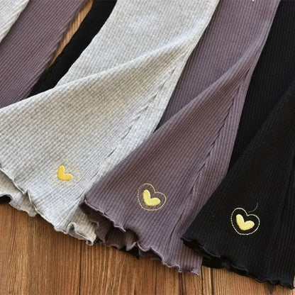 Kuschelweiche Kinder-Rippenhose "Herzchenzauber"