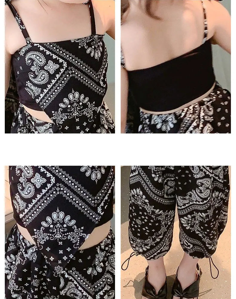 Jumpsuit – Coole Kindermode für Mädchen in Schwarz & Weiß
