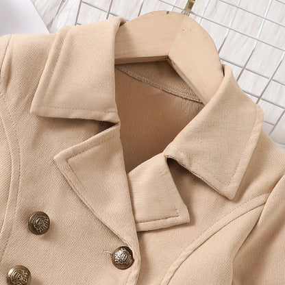 Eleganter Kinder-Trenchcoat für Mädchen