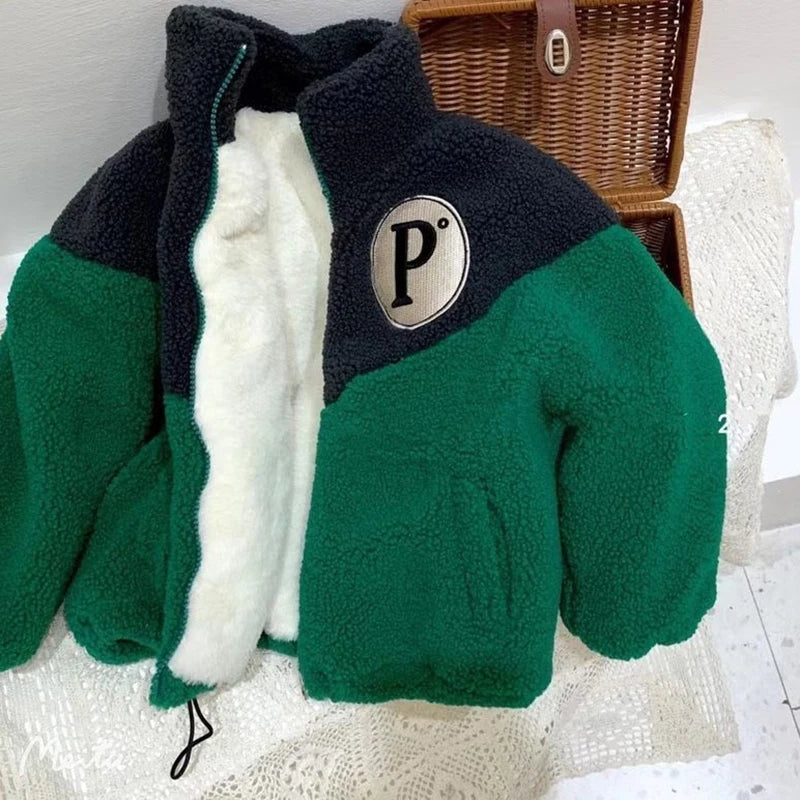 Kuschelige Jacke im sportlichen Design für Jungen