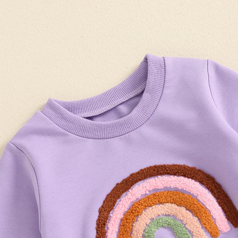 Baby Set 2-teilig für Mädchen | Regenbogen