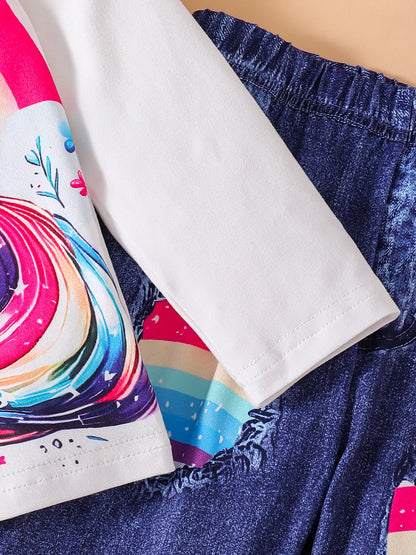 Magisches Einhorn-Outfit  – Träume in Regenbogenfarben