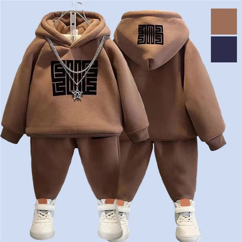 Kuscheliger Kinder-Hoodie-Set "Winterzauber"