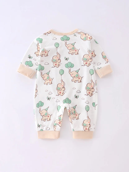 Wickeloverall „Kleine Elefantenfreunde“