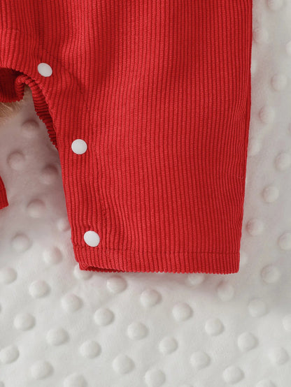 3-teiliges Baby-Outfit mit Body, Latzhose & Haarband
