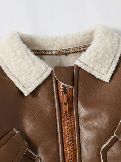 Kuschelweiche Fliegerjacke für Jungen