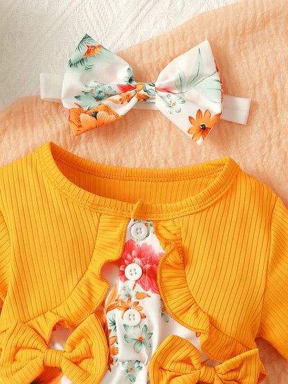 Baby Mädchen Kleid-Set „Blütenzauber“