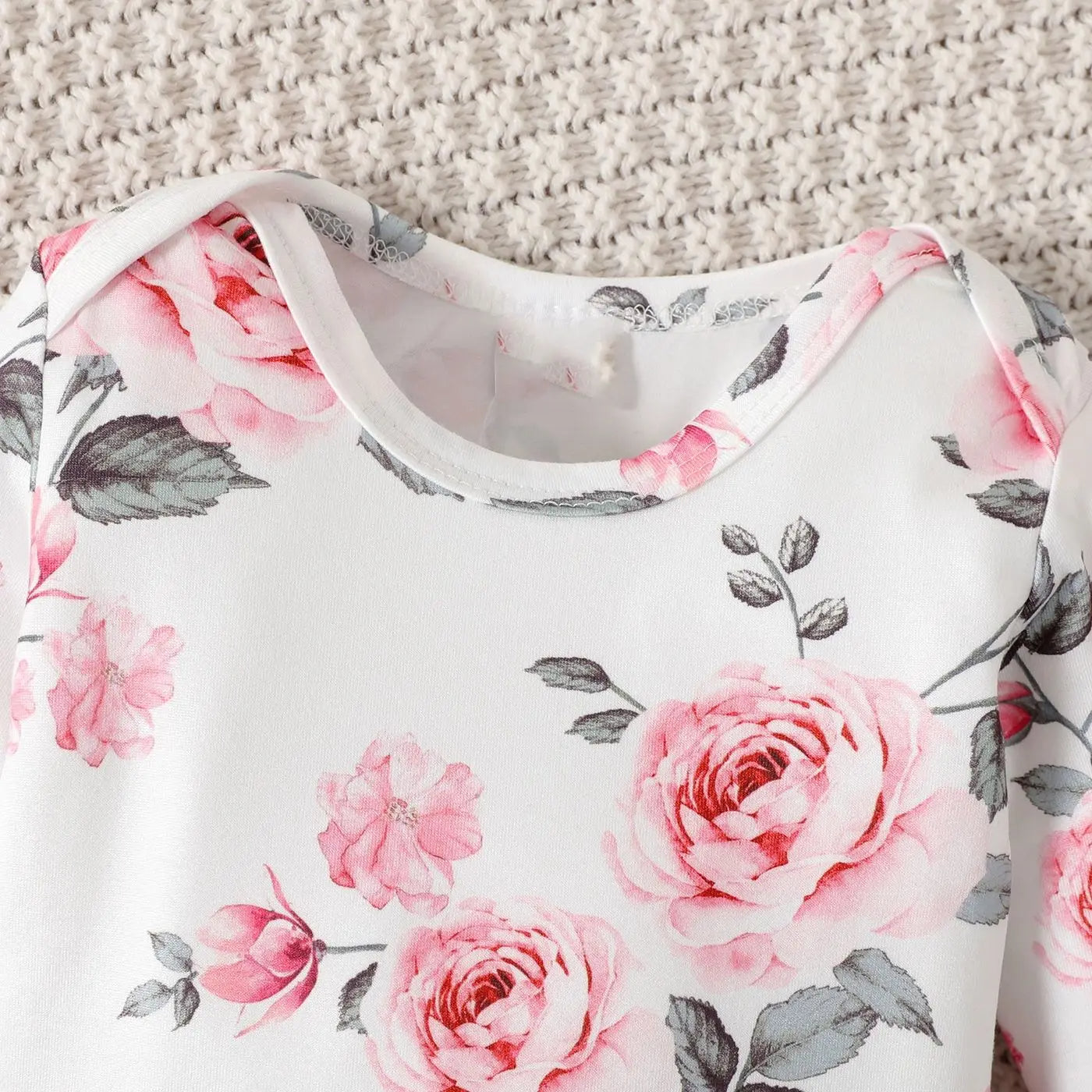 "Blütenzauber" – 3-teiliges Set für Mädchen | Body, Weste und Jeanshose