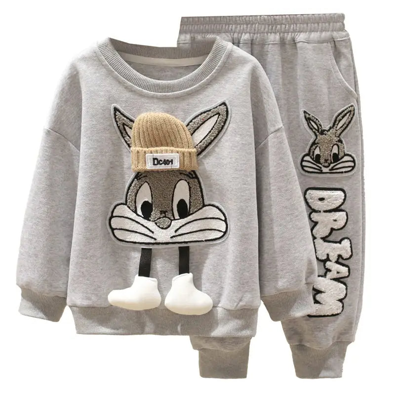 Stylisches 2-Teiler Kinder Outfit für Jungen mit Cartoon-Motiv