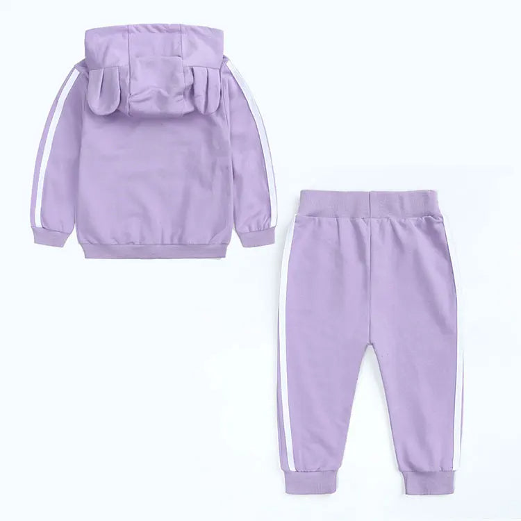 Baby Set 2-teilig für Mädchen | Sportlicher 2-teiler mit Ohren