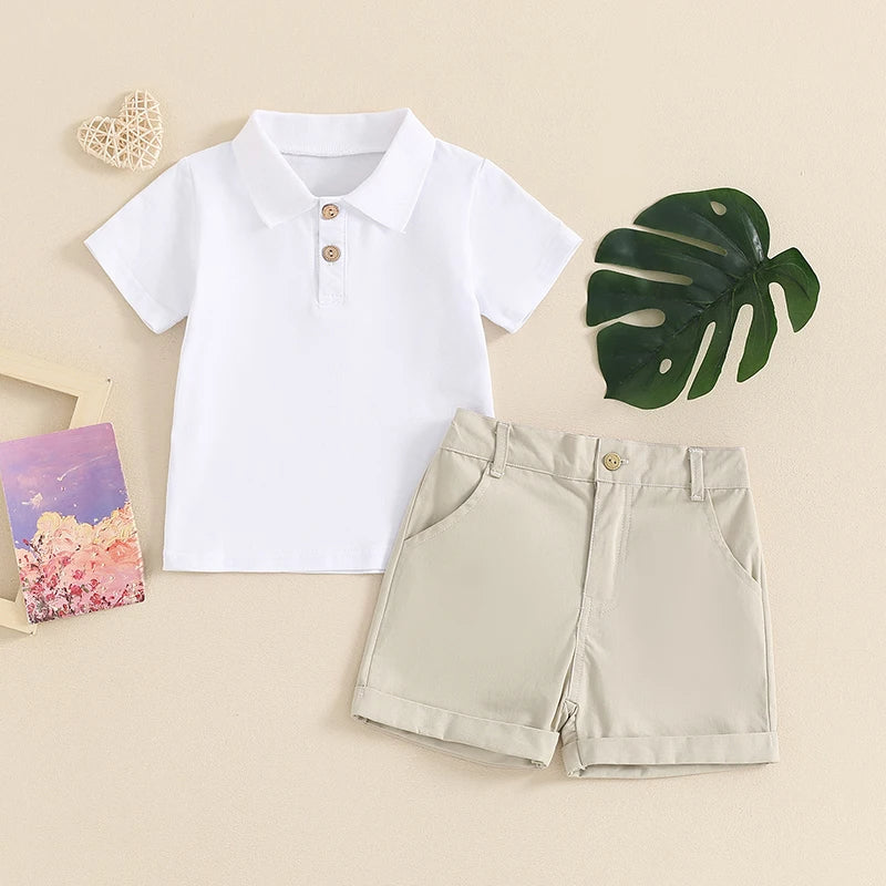 Jungen-Poloshirt & Shorts Set