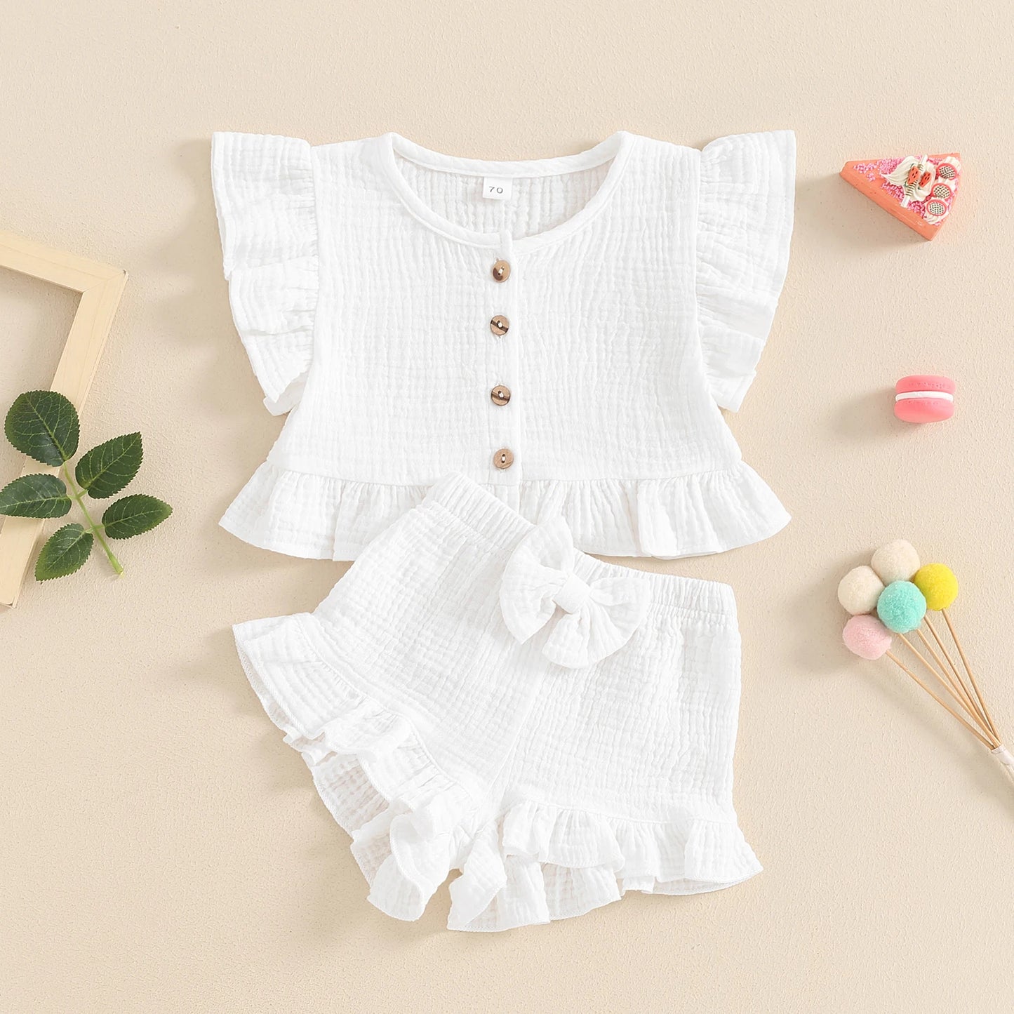 2-teiliges Baby Set – Süße Babymode für kleine Mädchen