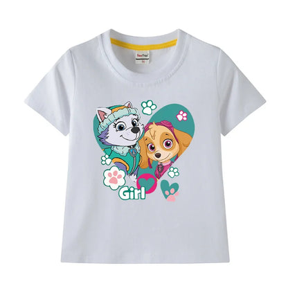 Mädchen T-Shirt in verschiedenen Farben