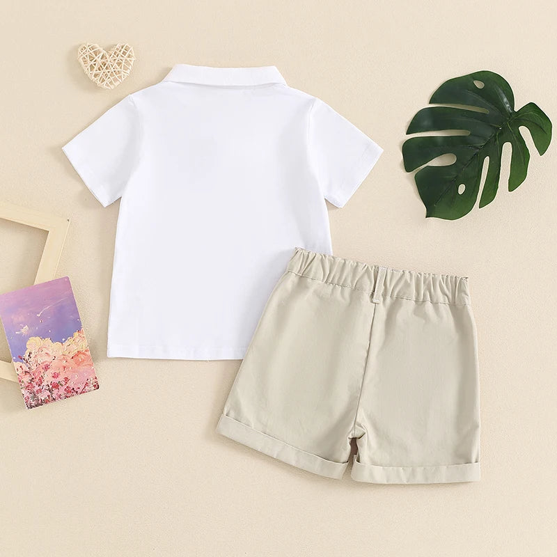 Jungen-Poloshirt & Shorts Set
