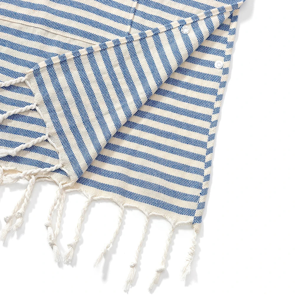 Kuscheliger Kinder-Poncho aus 100% Baumwolle