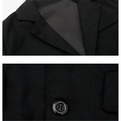 Blazer einfarbig in Schwarz für Kinder