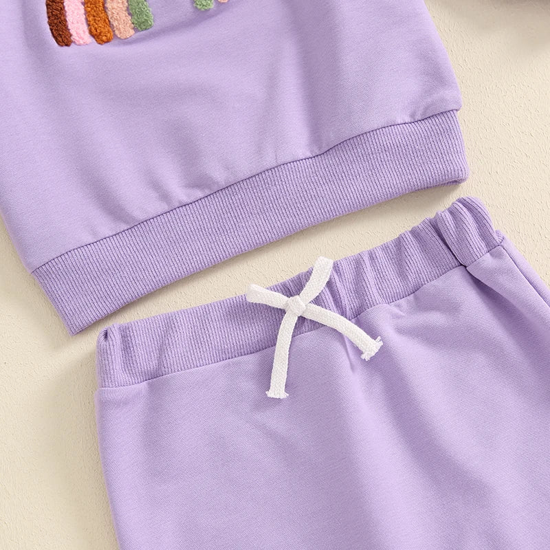 Baby Set 2-teilig für Mädchen | Regenbogen