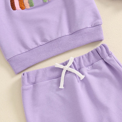 Baby Set 2-teilig für Mädchen | Regenbogen