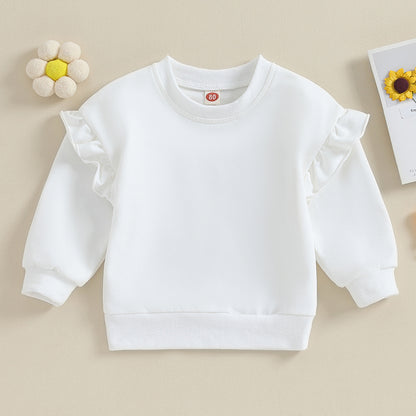 Kuschelweicher Rüschen-Sweater für Mädchen