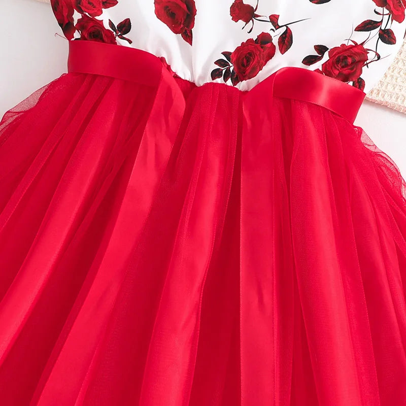Rosentraum Kinderkleid – Eleganz für kleine Prinzessinnen