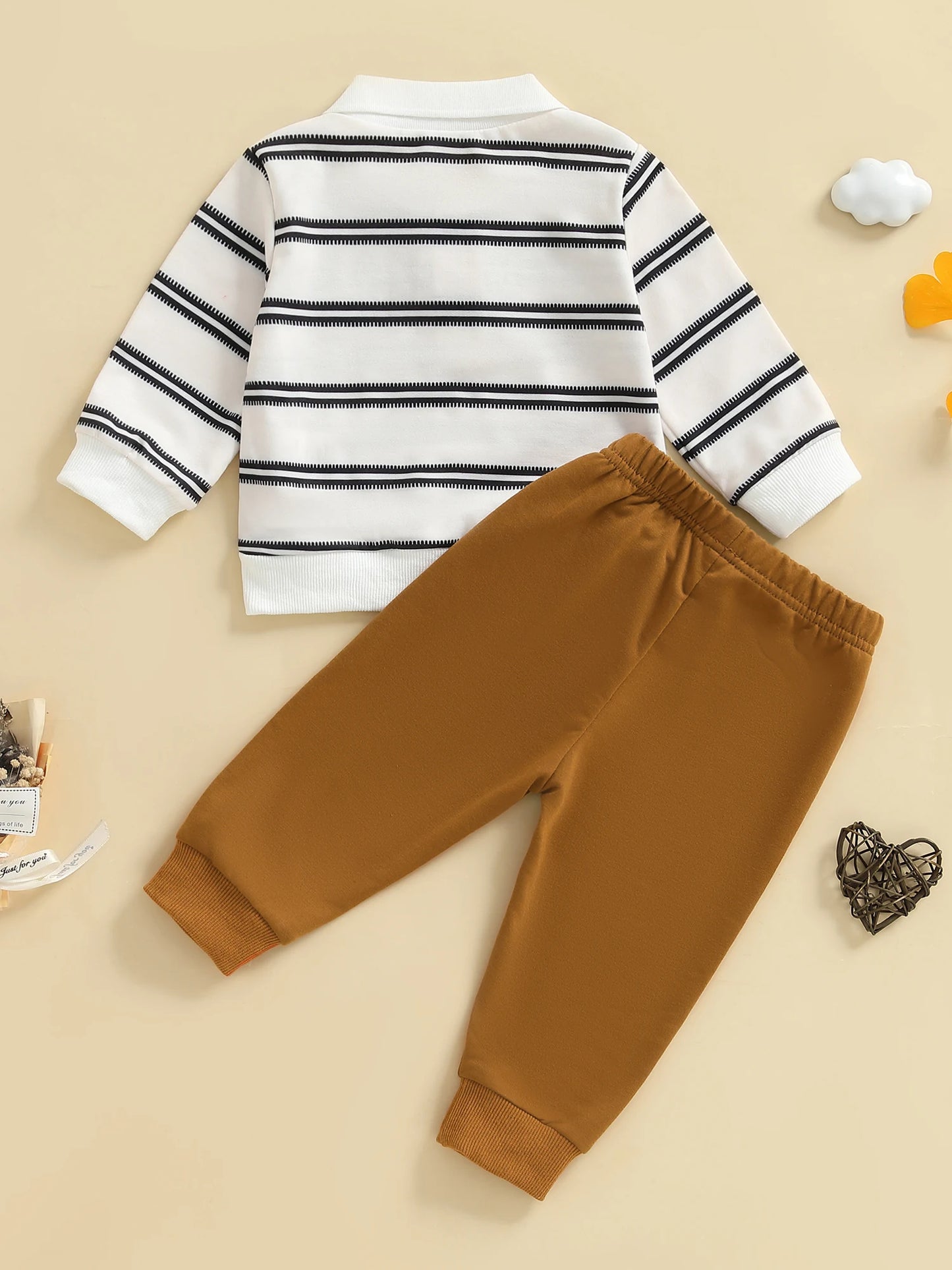 2-teiliges Kinder-Outfit mit Streifen-Shirt & Hose