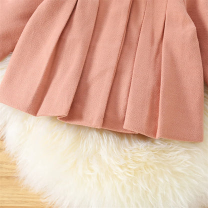 Baby Mantel für Mädchen - Schwarz, Rosa oder Beige