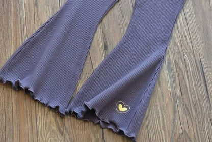 Kuschelweiche Kinder-Rippenhose "Herzchenzauber"