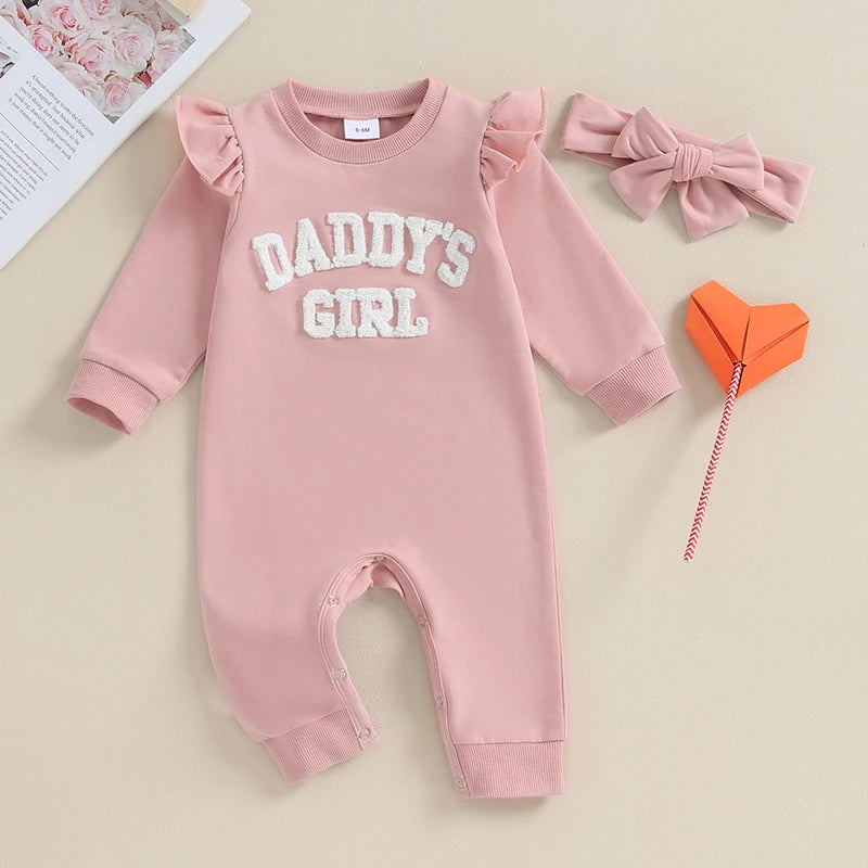 Produktname: Kuschelweicher Baby-Strampler "Daddy's Girl" – Für die kleinen Prinzessinnen