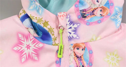 Regenjacke / Übergangsjacke für Mädchen / Blau oder Rosa