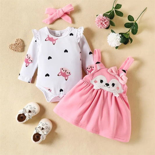 Baby Set 3-teilig Mädchen | Fuchs