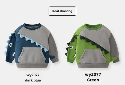 Kuscheliges Sweatshirt mit Dinosaurier-Design für Jungen