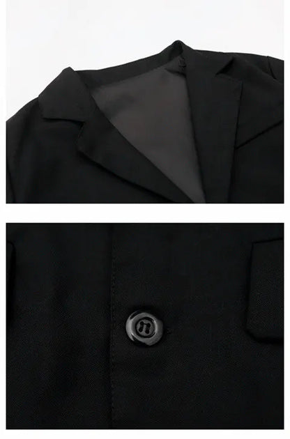 Blazer einfarbig in Schwarz für Kinder