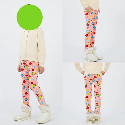Leggings für Mädchen mit Fleece-Innenleben