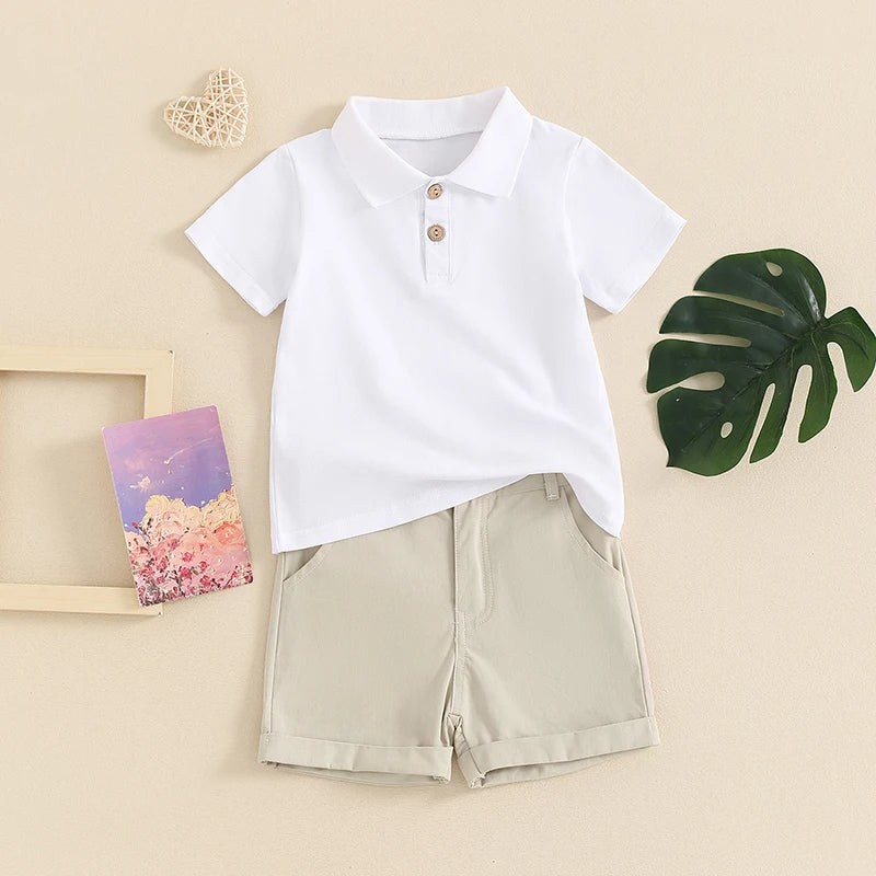 Jungen-Poloshirt & Shorts Set
