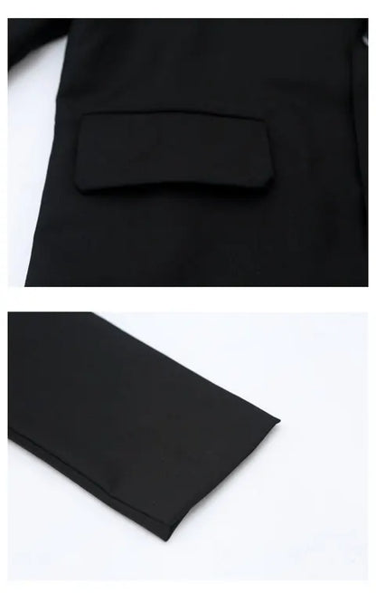 Blazer einfarbig in Schwarz für Kinder