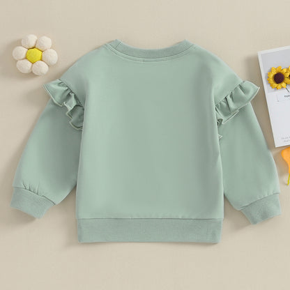 Kuschelweicher Rüschen-Sweater für Mädchen