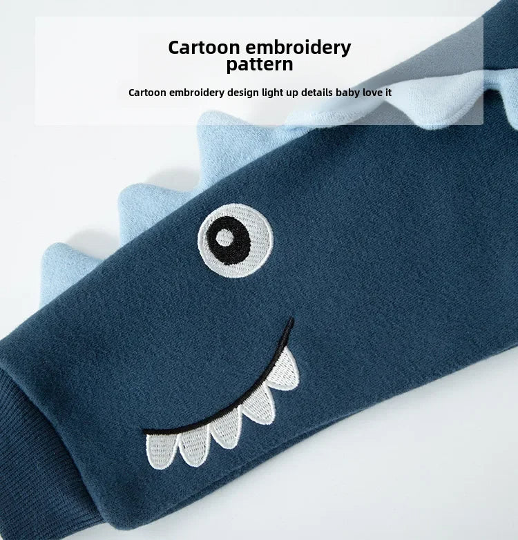 Kuscheliges Sweatshirt mit Dinosaurier-Design für Jungen
