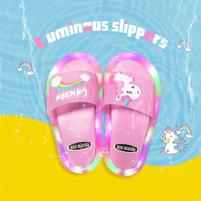 LED-Einhorn-Sandalen für Kinder