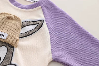 Zweiteiliges Kinder-Set „Häschen“ – Pullover & Hose aus Soft-Sweat
