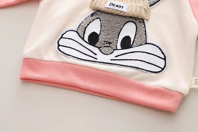 Zweiteiliges Kinder-Set „Häschen“ – Pullover & Hose aus Soft-Sweat